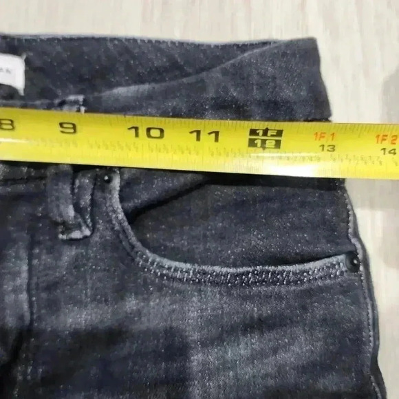 Good American Jeans Women's Distressed Skinny Black Size 2/26 - Picture 4 of 7